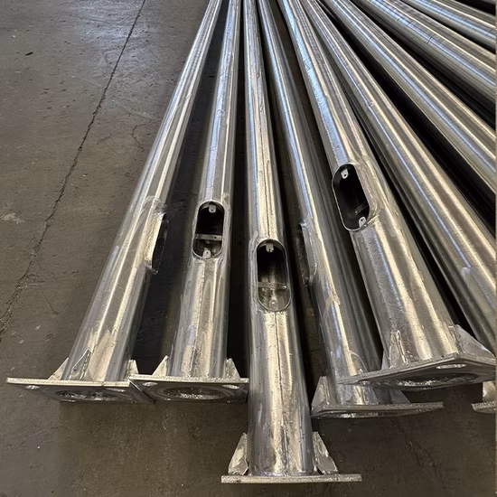 Palo per lampada in acciaio zincato per palo per lampione solare personalizzato per esterni 6m 8m 10m 12m doppio e singolo prezzo