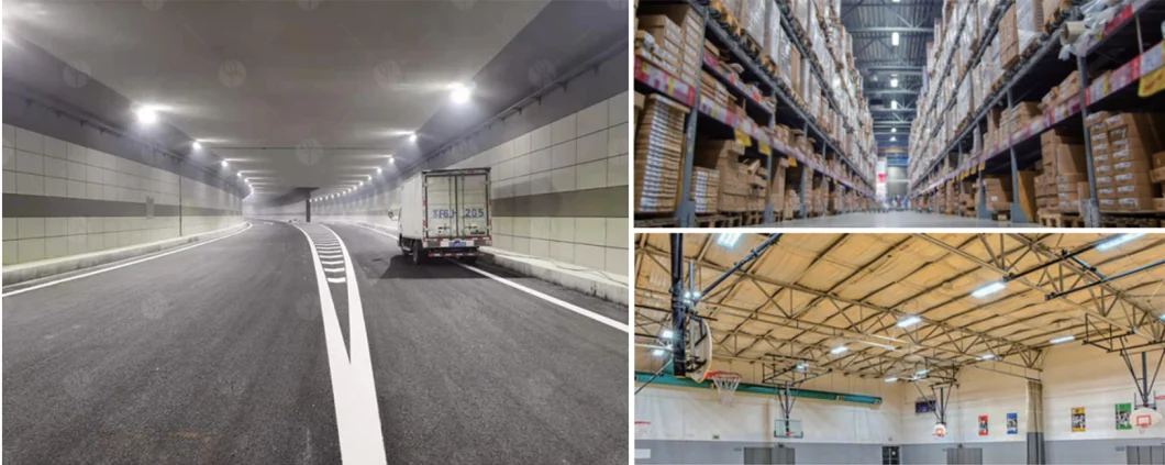 LED Linear Highbay Light in Tunnel Factory Warehouse Parking 60-300W 130LMW Sensor
