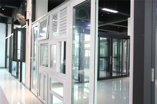 Finestre scorrevoli in alluminio con design ad alta efficienza energetica, finestre scorrevoli lisce, altre finestre scorrevoli in vetro e alluminio