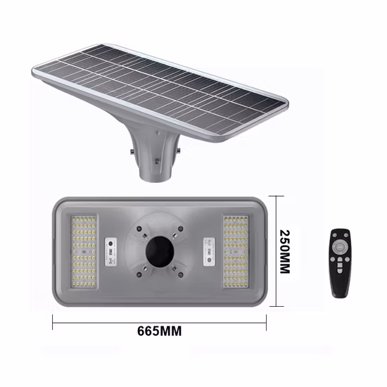 Luce di posizione solare LED 12W per giardini e piazzali