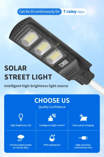 Pannello solare in alluminio Flood Street Lampione stradale per esterni Impermeabile IP65 Chip LED ad alta luminosità 50W 100W 150W 200W Lampione solare tutto in uno